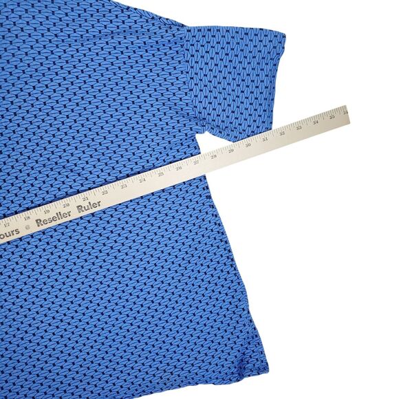 Habitat Top Drop Shoulder Textured Sz L Blue Black Round Neck Oversized Pullover - Picture 11 of 12